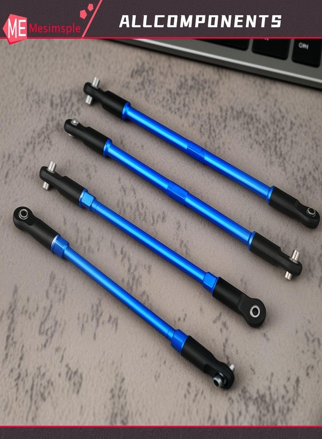 Mesimsple Alloy Tie Push Rod Turnbuckle Steering Links Linkage for 1/10 T-Maxx E-Maxx Series Upgrade Parts Blue - Image 2